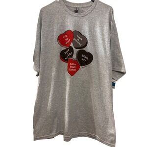 Gildan Unisex Sweetheart Empowerment Sayings T-Shirt Sz 2XL NWT Gray‎